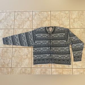 Vintage Woolrich Scandinavian Cardigan Sweater Women’s XLarge Gray